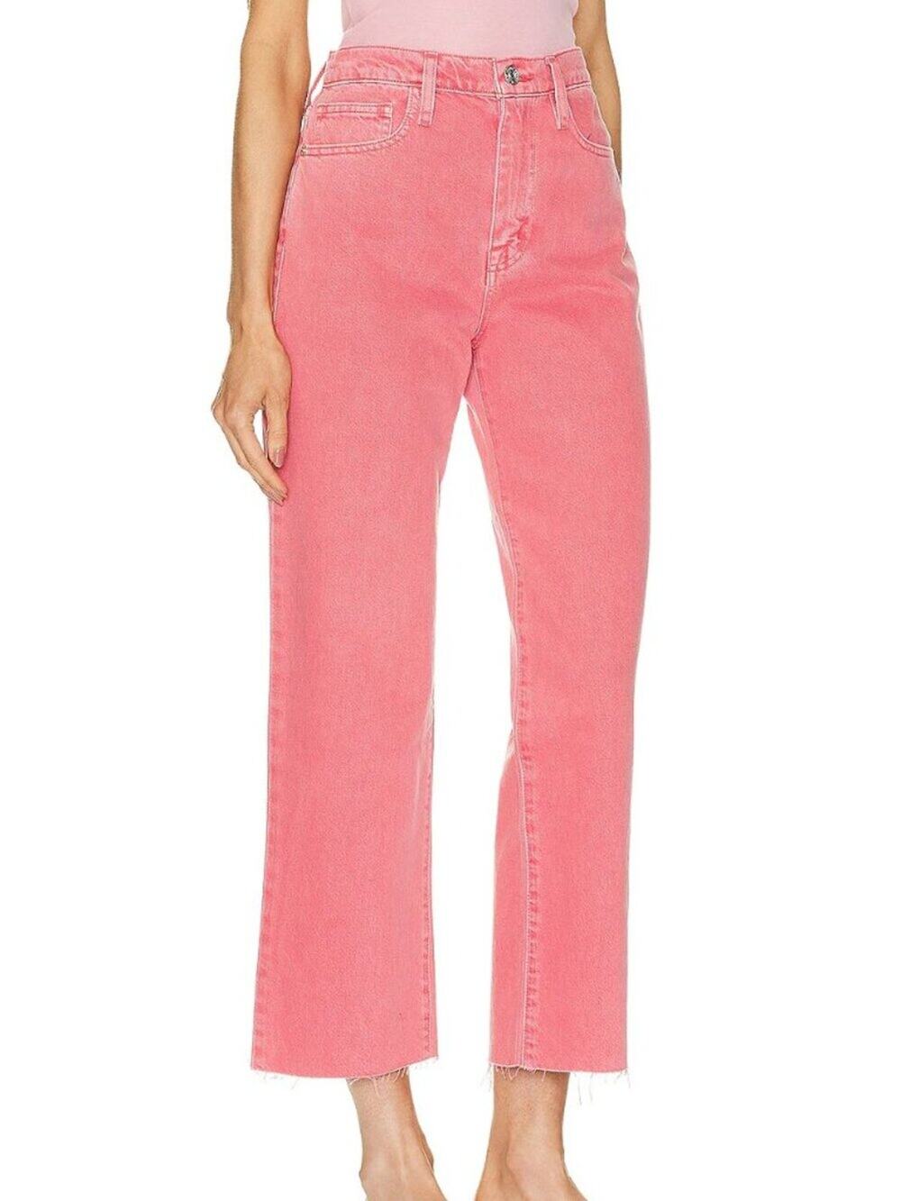Frame Denim Women's Straight Leg Jeans in Pink